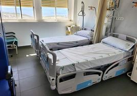 Nuevas camas en una habitación del San Juan de la Cruz.