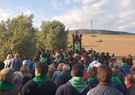 Traslado de la patrona desde su santuario hasta Santa Eulalia.