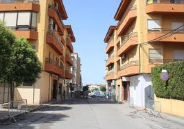 Obras en la calle Blas Infante.