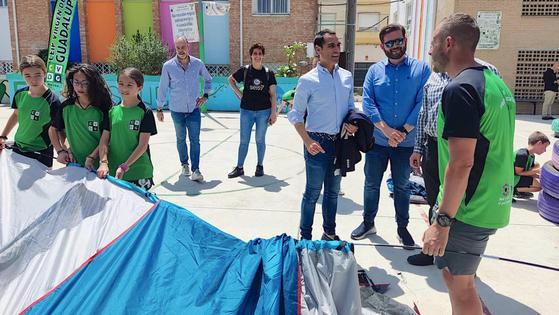 Visita del delegado de Educación al colegio Virgen de Guadalupe