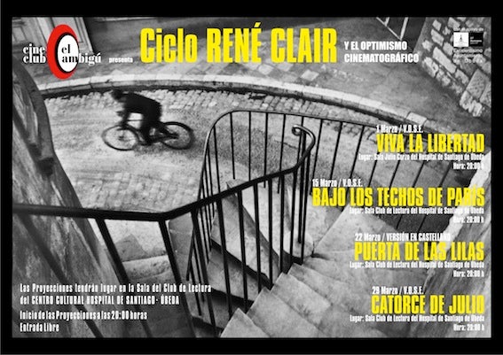 Vuelve el Cine Club El Ambigú con un ciclo de proyecciones dedicado a René Clair