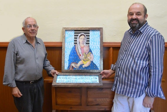Una ‘Virgen Guapa’ del pintor Paco Sánchez para la capilla del hospital