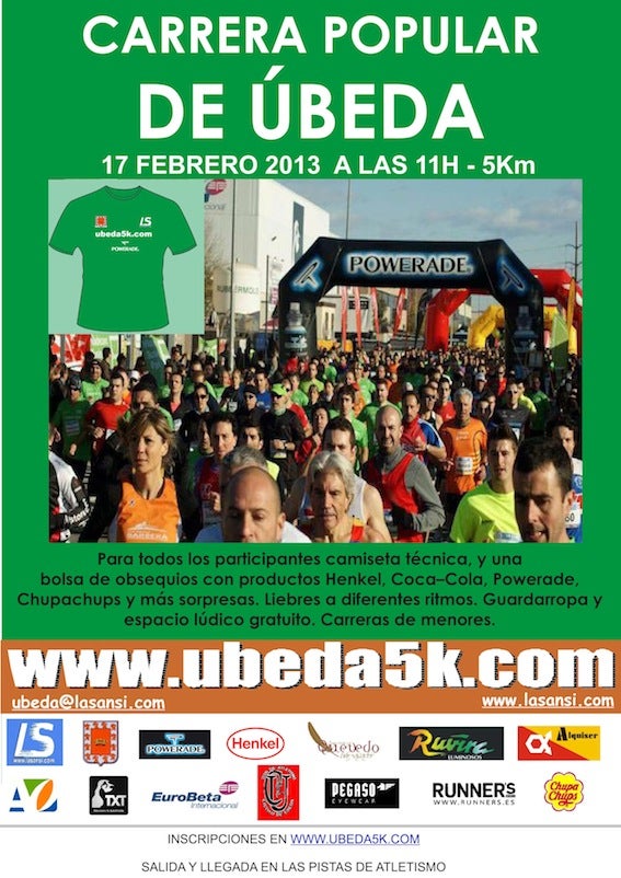 Más de 600 corredores participarán el domingo en ‘La Sansi’, popular carrera que por primera vez tiene como sede Úbeda