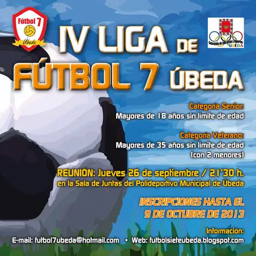 Preparativos para la cuarta edición de la Liga de Fútbol 7 de Úbeda