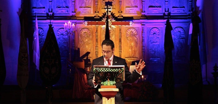Profundas reflexiones en el pregón de Semana Santa de Pedro Ángel López Barella
