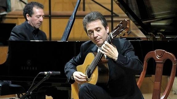 Actuación de los hermanos Cuenca, anoche en Úbeda.