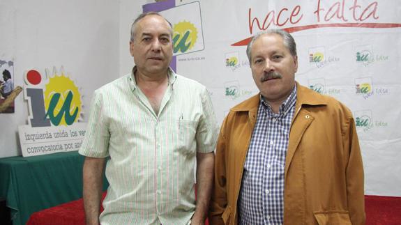 Luis Fernández y Diego de la Cruz Martínez cuando eran compañeros.