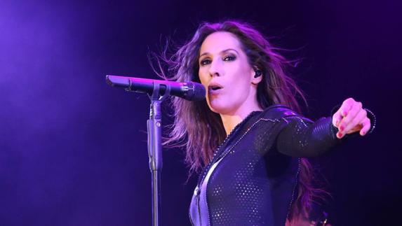 Malú, anoche en su concierto de Úbeda. 