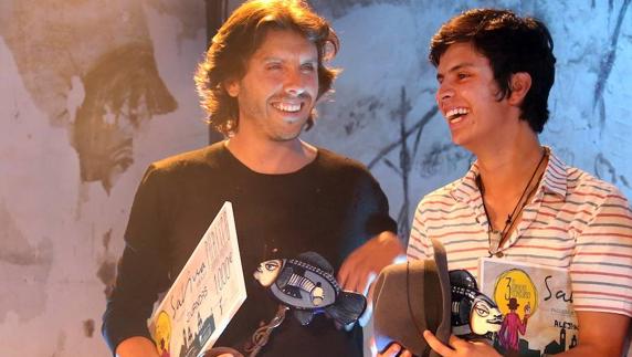 Alejandro Rivera y Juandas, ganadores del concurso.