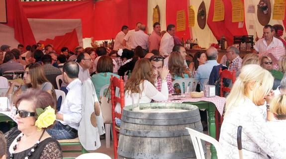 Ambiente en una caseta el pasado año.