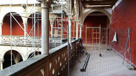 Parte de las obras que se están realizando.