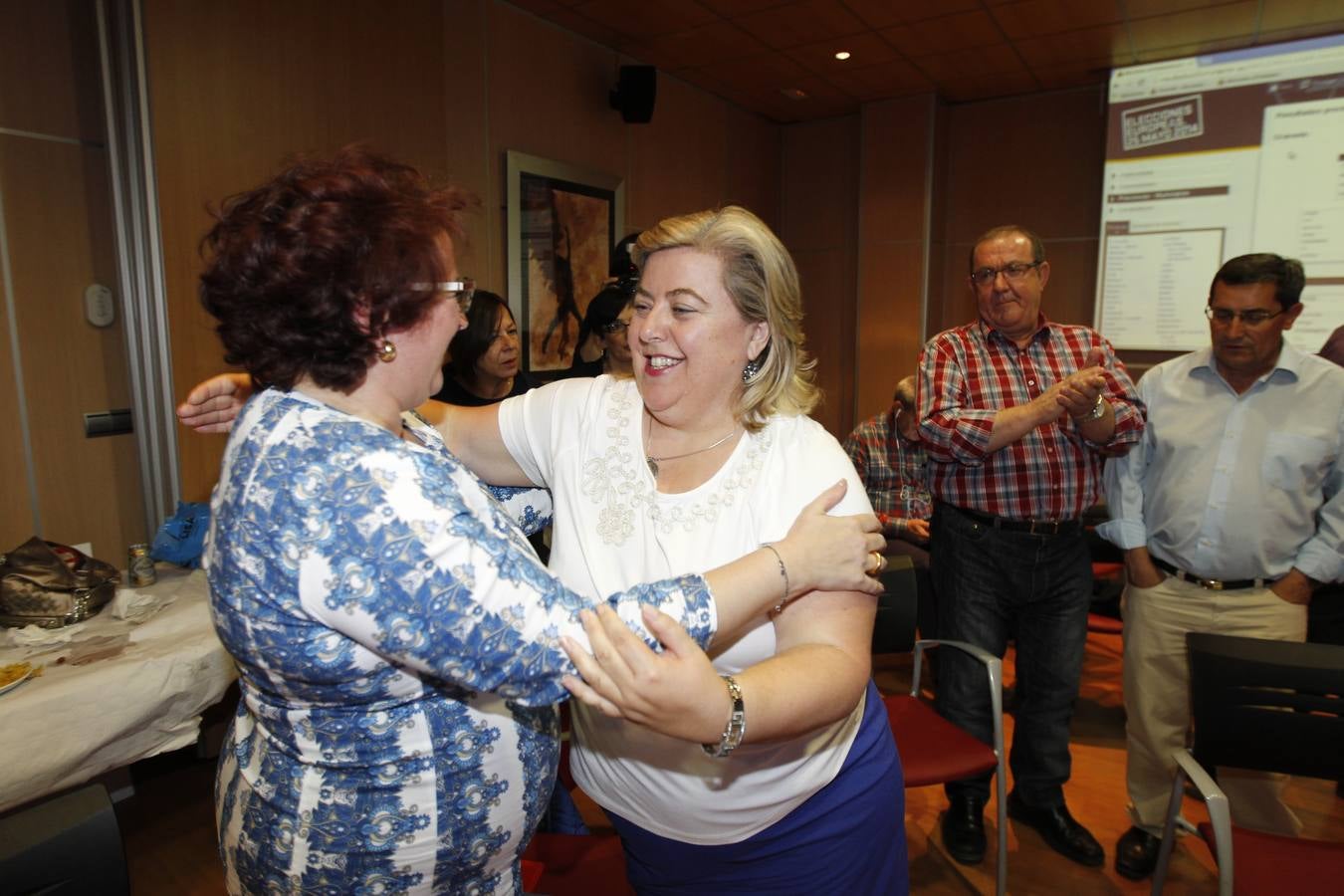 Celebración en la sede del PSOE