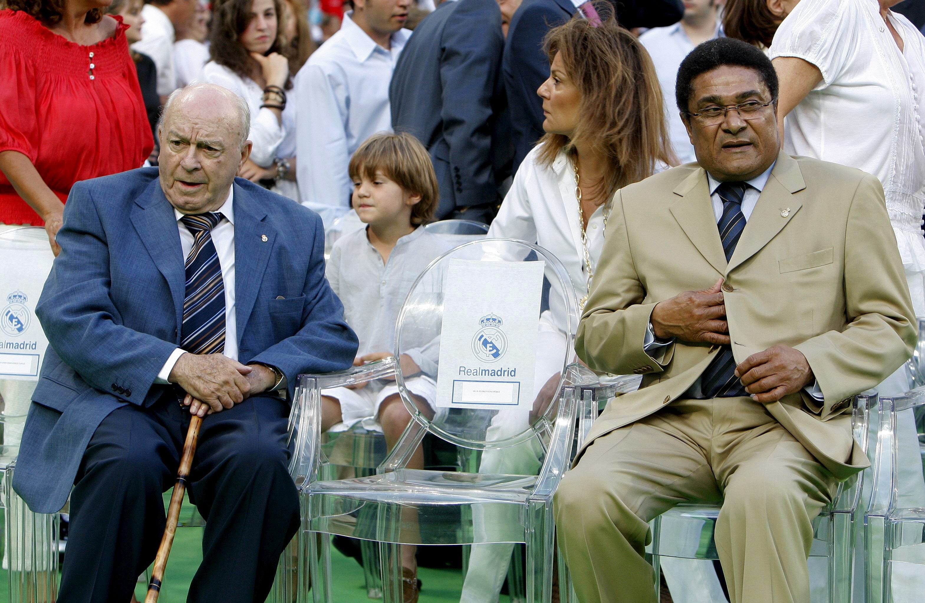 Alfredo di Stéfano, en la presentación de Cristiano Ronaldo.