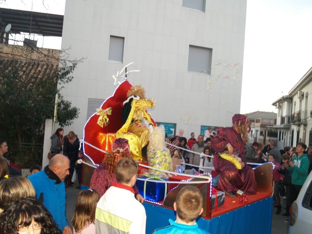 La cabalgata en Gójar.