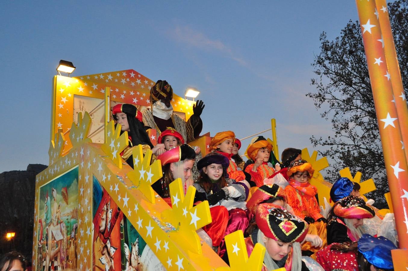 Las carrozas en Loja.