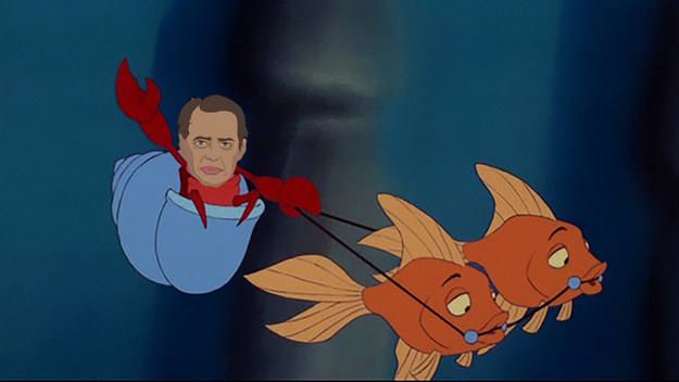 Steve Buscemi como 'El Cangrejo Sebastián'. 