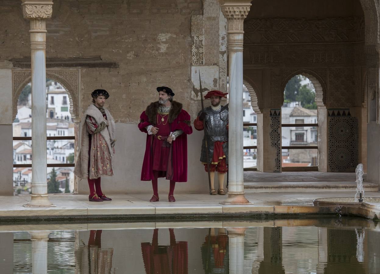 El rodaje de Carlos V Emperador, desembarca en la Alhambra