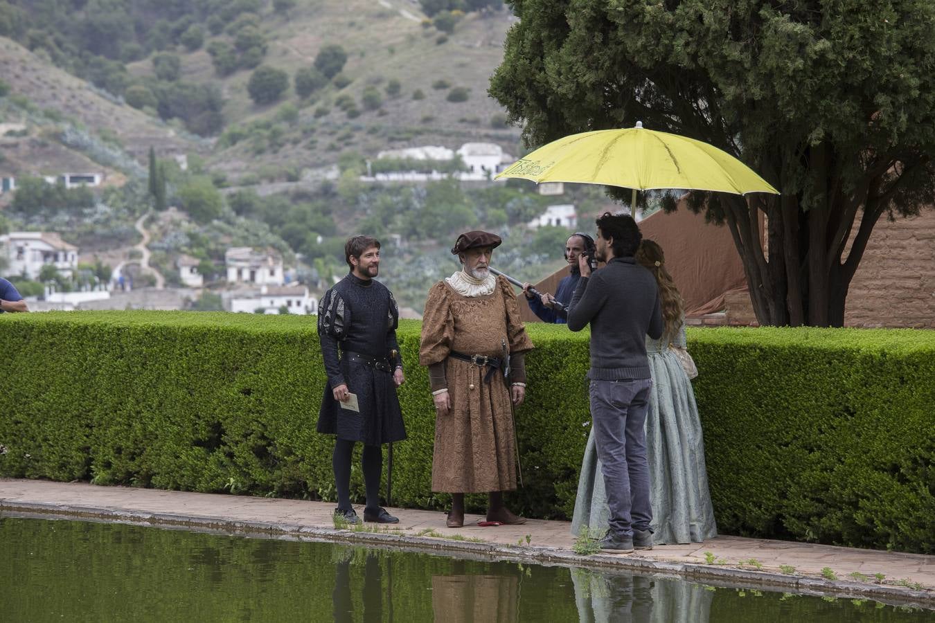 El rodaje de Carlos V Emperador, desembarca en la Alhambra