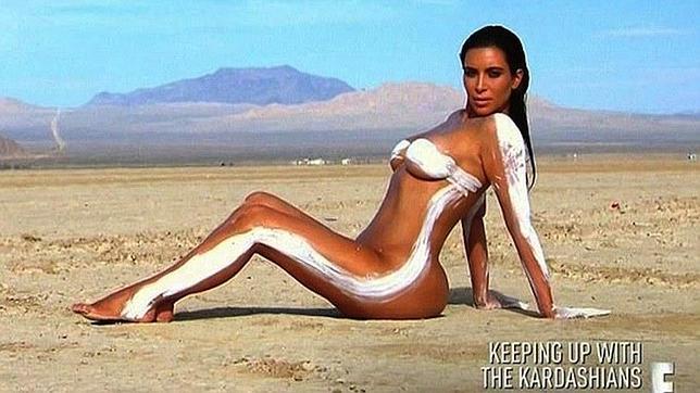 Las fotos de Kim Kardashian desnuda completamente