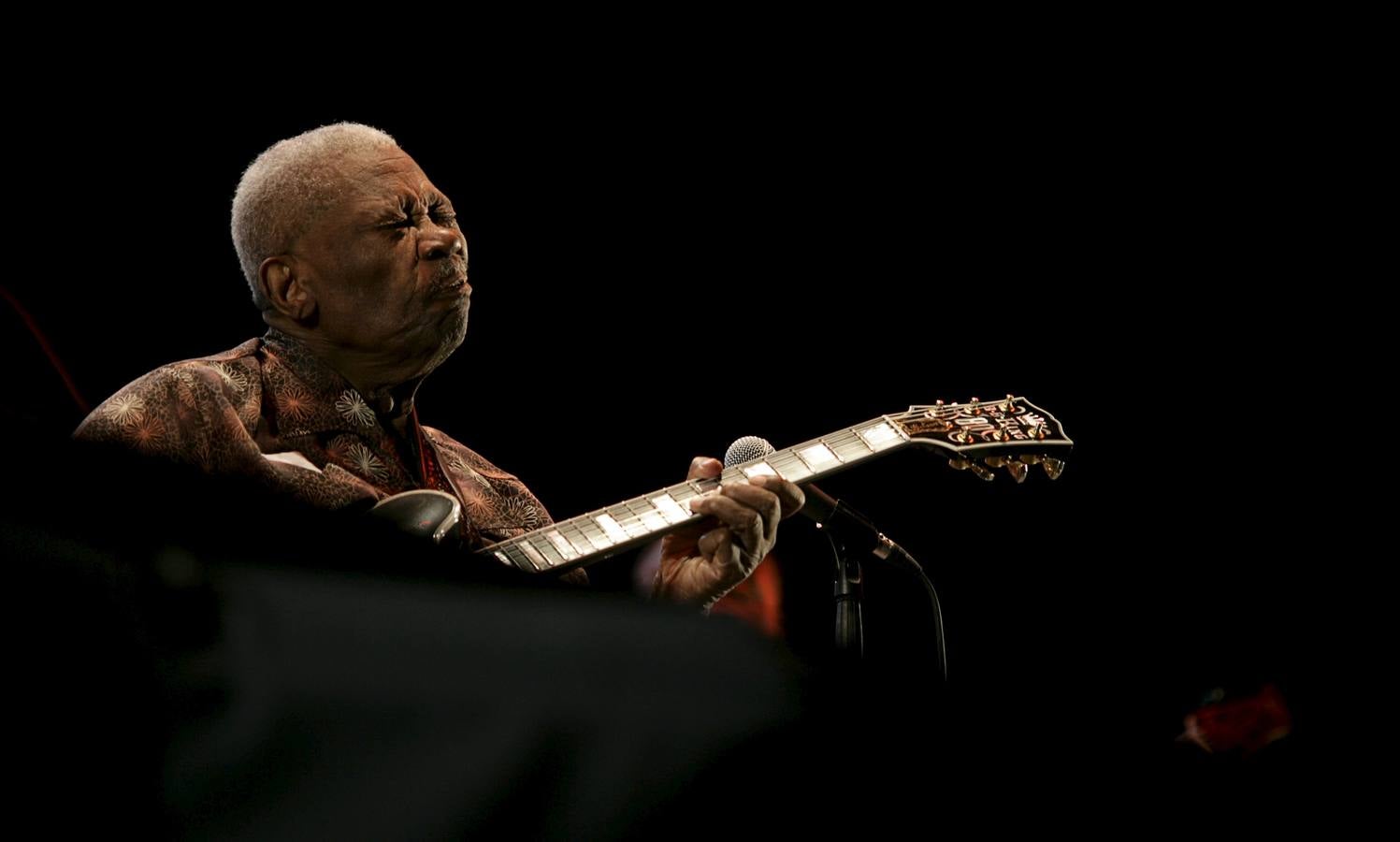 B. B. King, en una actuación en el festival de Jazz de San Sebastián, en 2011.