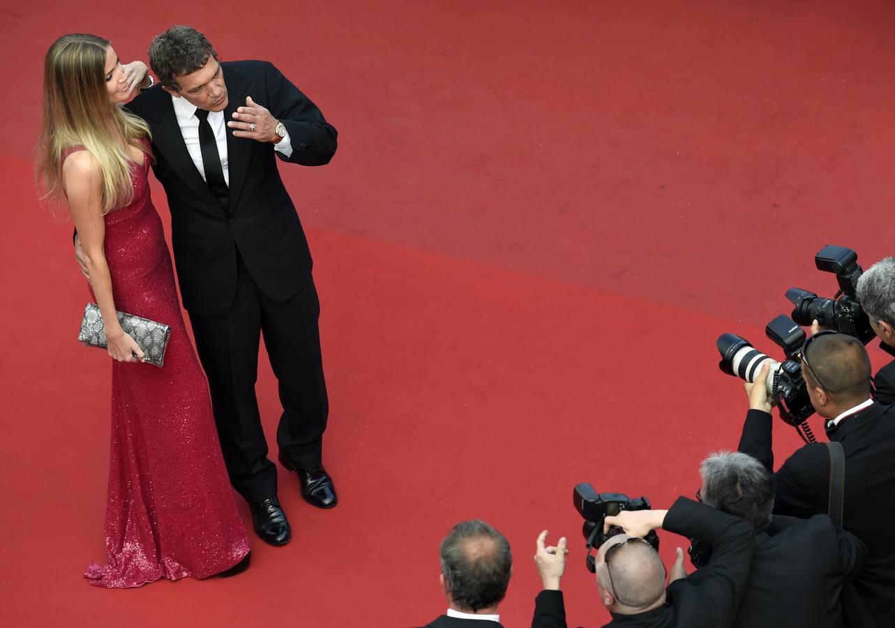 Las fotos de Antonio Banderas y su novia en el Festival de Cannes