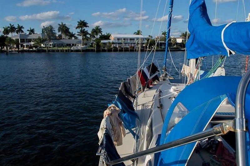 Dejan su monótona vida para recorrer el mundo en un barco con su gato