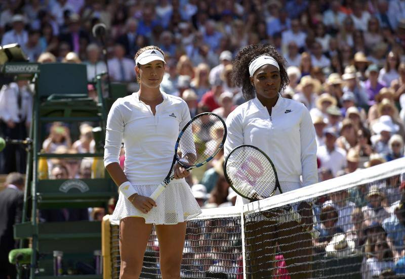 Las mejores imágenes de la histórica final entre Muguruza y Serena