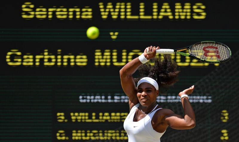 Las mejores imágenes de la histórica final entre Muguruza y Serena