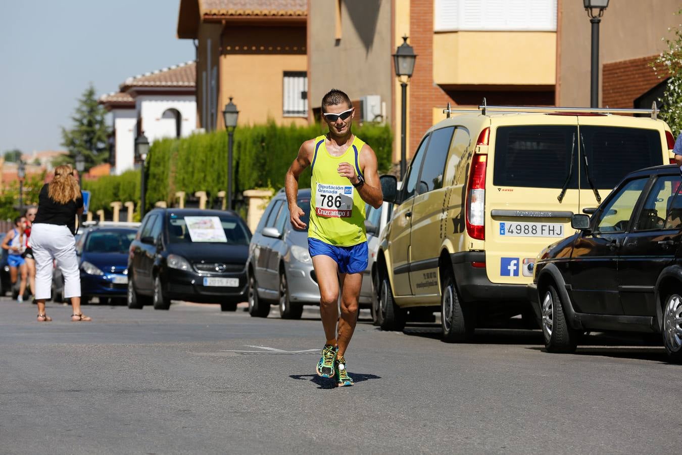 El calor apretó a los corredores