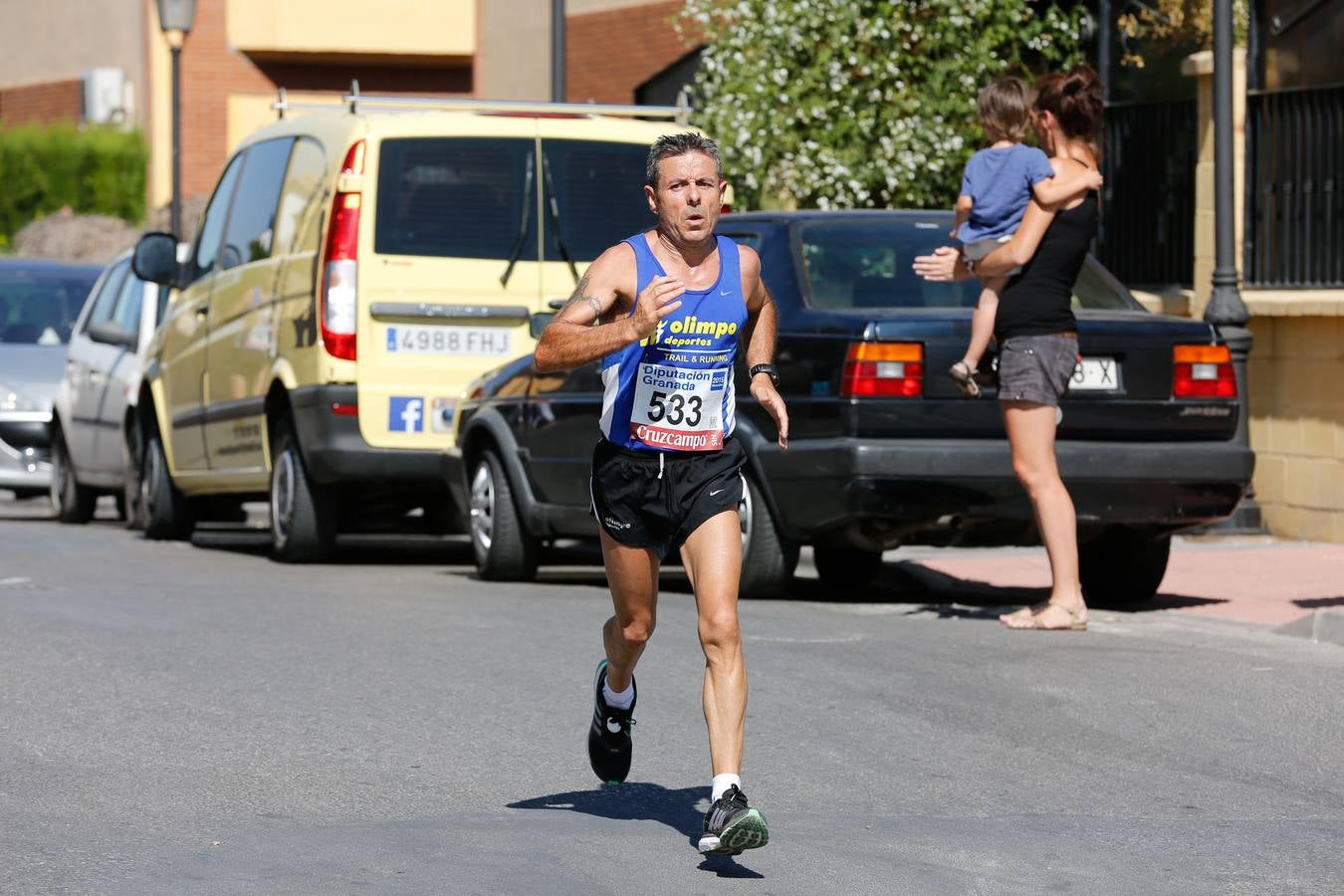 El calor apretó a los corredores