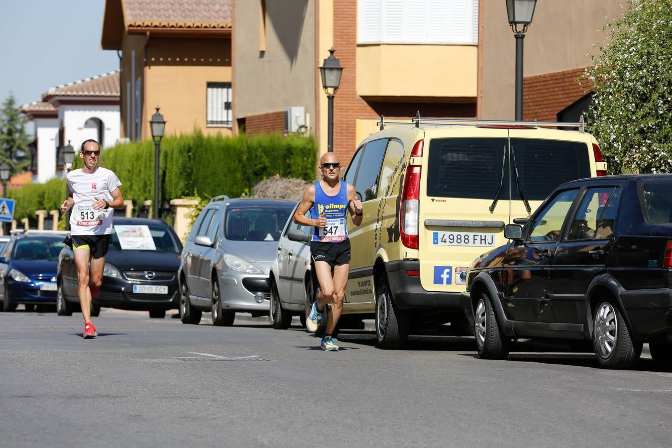 El calor apretó a los corredores