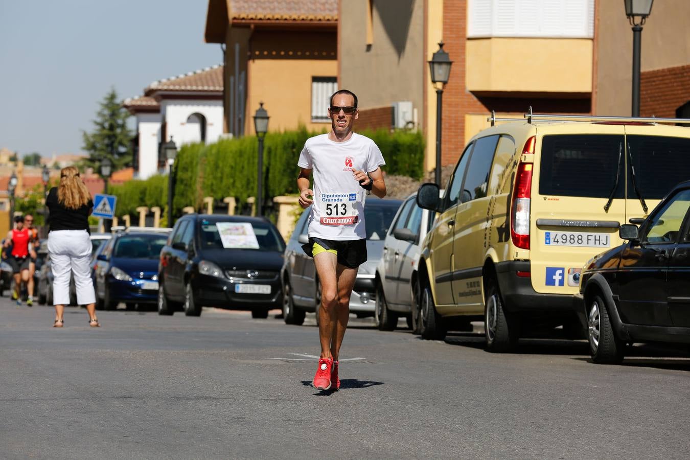 El calor apretó a los corredores