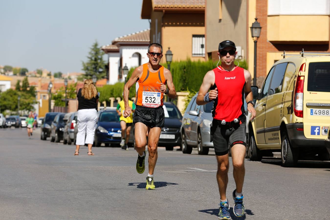 El calor apretó a los corredores