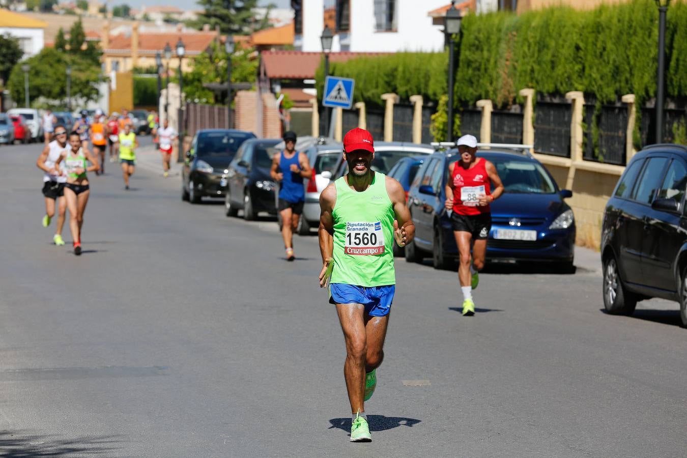 El calor apretó a los corredores