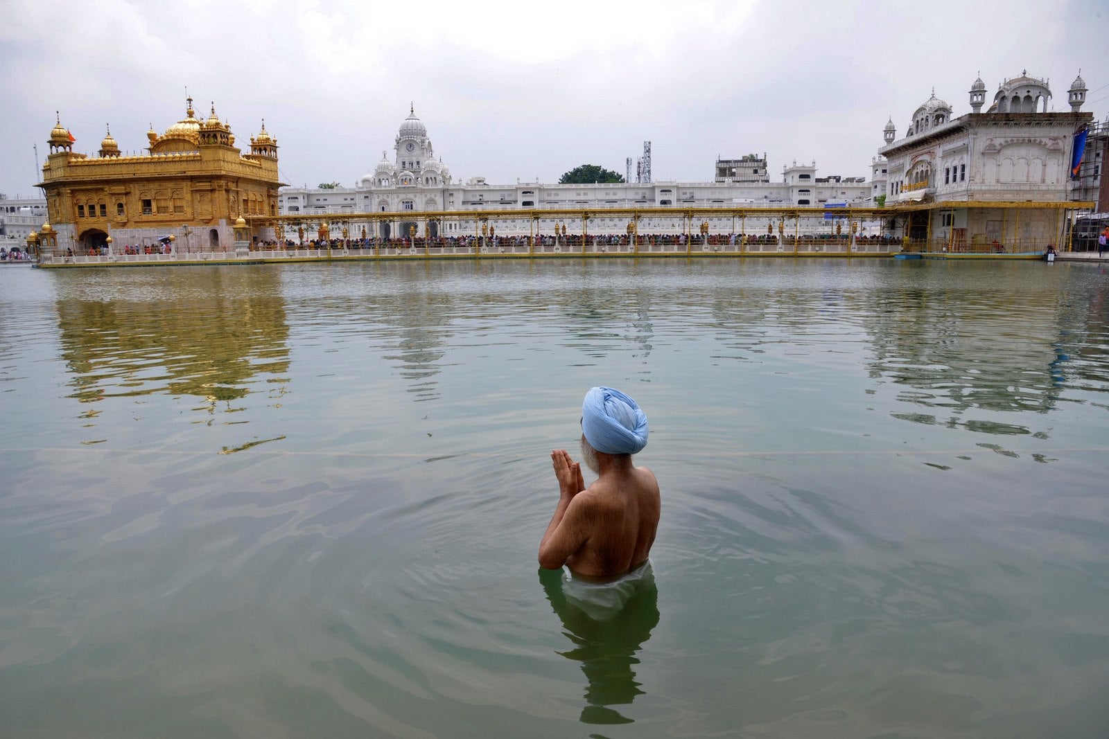 Aniversario del nacimiento del gurú sikh Harkrishan Sahib en el Templo Dorado de Amritsar. Guru Har Krishan Sahib Ji, que vivió de 1656 a 1664, fue el octavo de diez Gurus Sikh