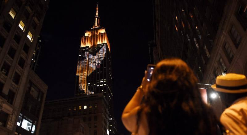 El Empire State brilla proyectando imágenes de animales en peligro de extinción