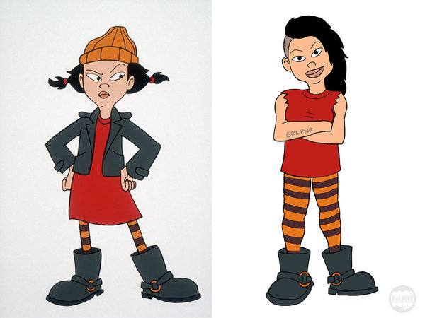 ASHLEY SPINELLI. "Después del instituto, Spinelli fue jugadora profesional de roller derby durante 5 años. En el instituto salió un tiempo con T.J. y ahora viven juntos".