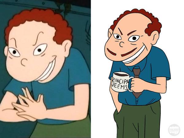 RANDALL WEEMS. "Randall se convirtió en el director del colegio. Sigue hablando con la señorita Finster."