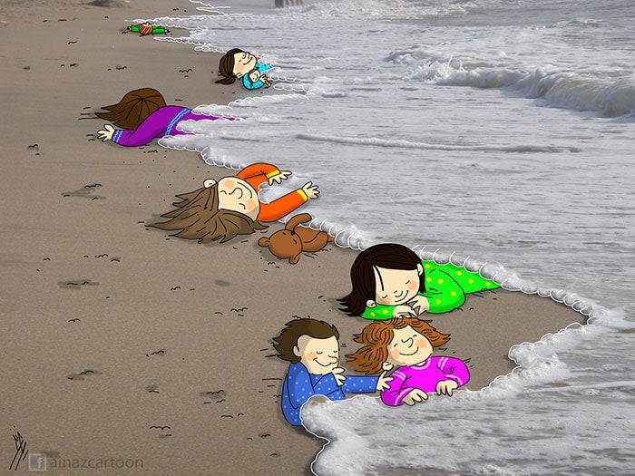 Homenaje a Aylan en las redes sociales