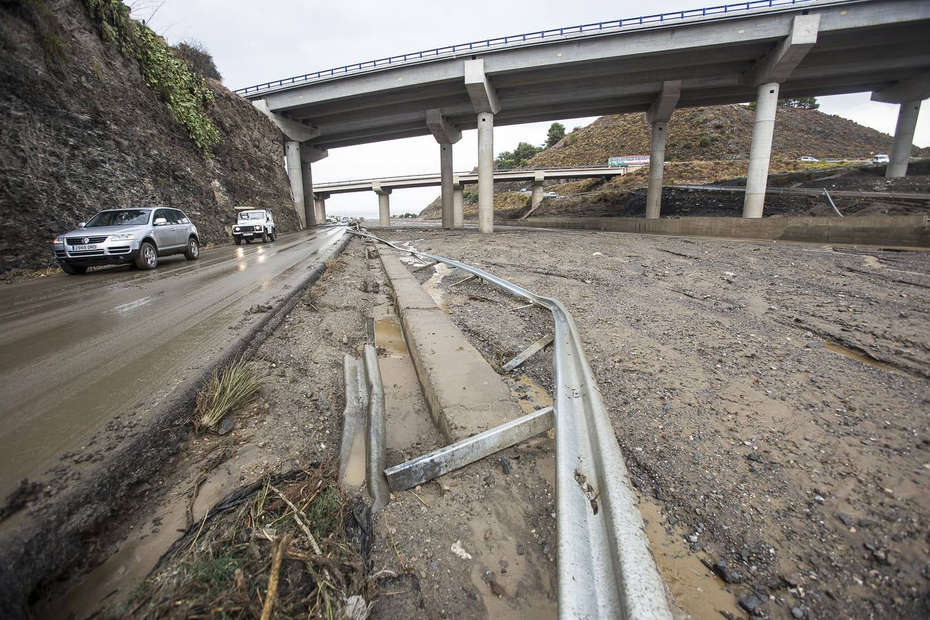 Los invernaderos de Albuñol quedan anegados por la lluvia