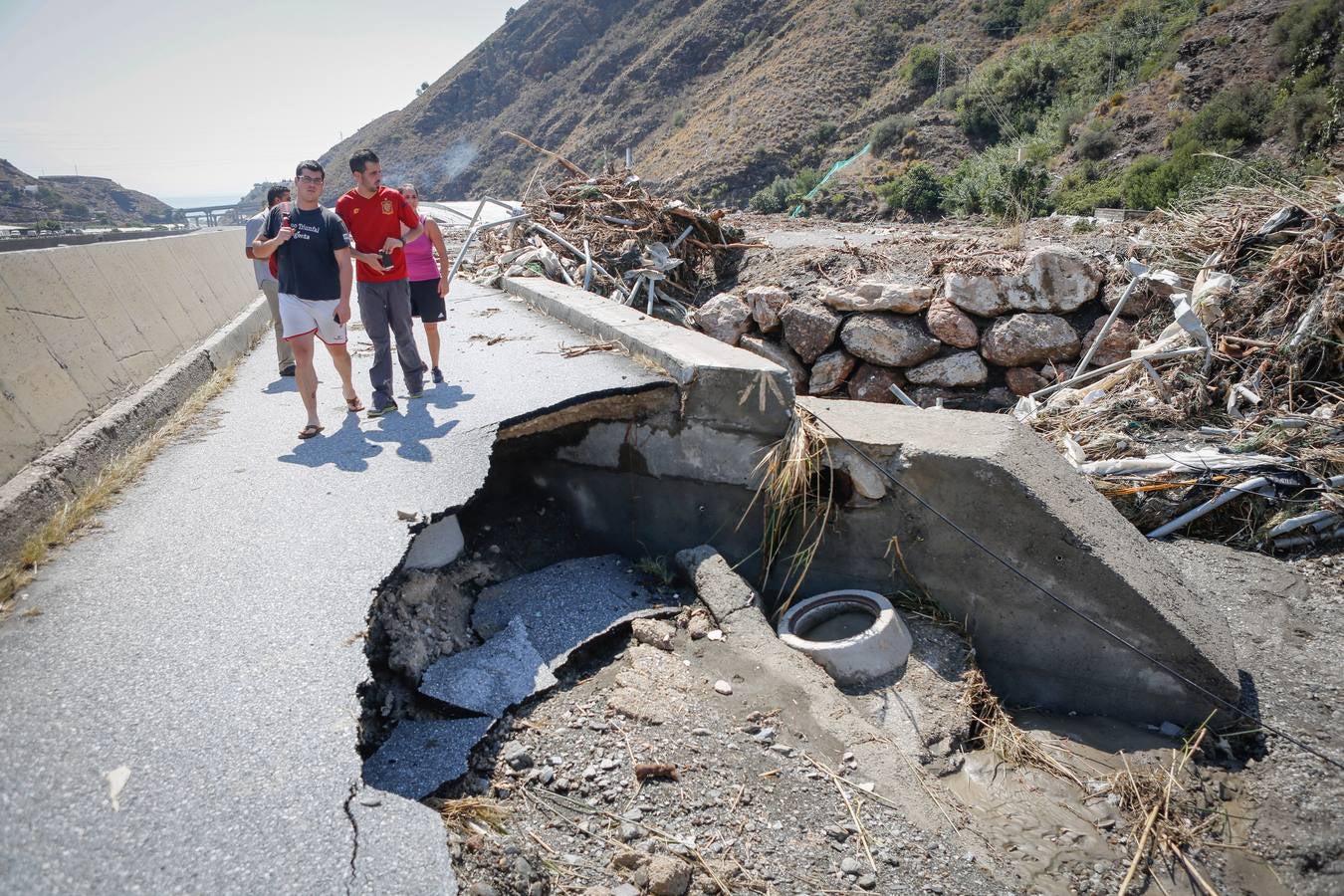 La Costa valora daños y busca a un desaparecido en la riada