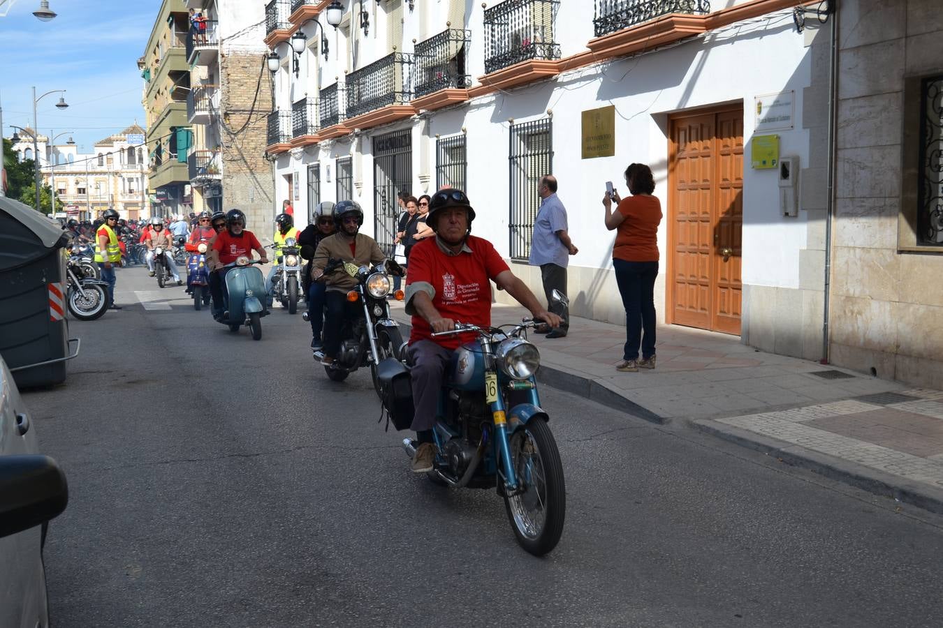 Salida de la XVIII Concentración de Motos Clásicas de Pinos Puente