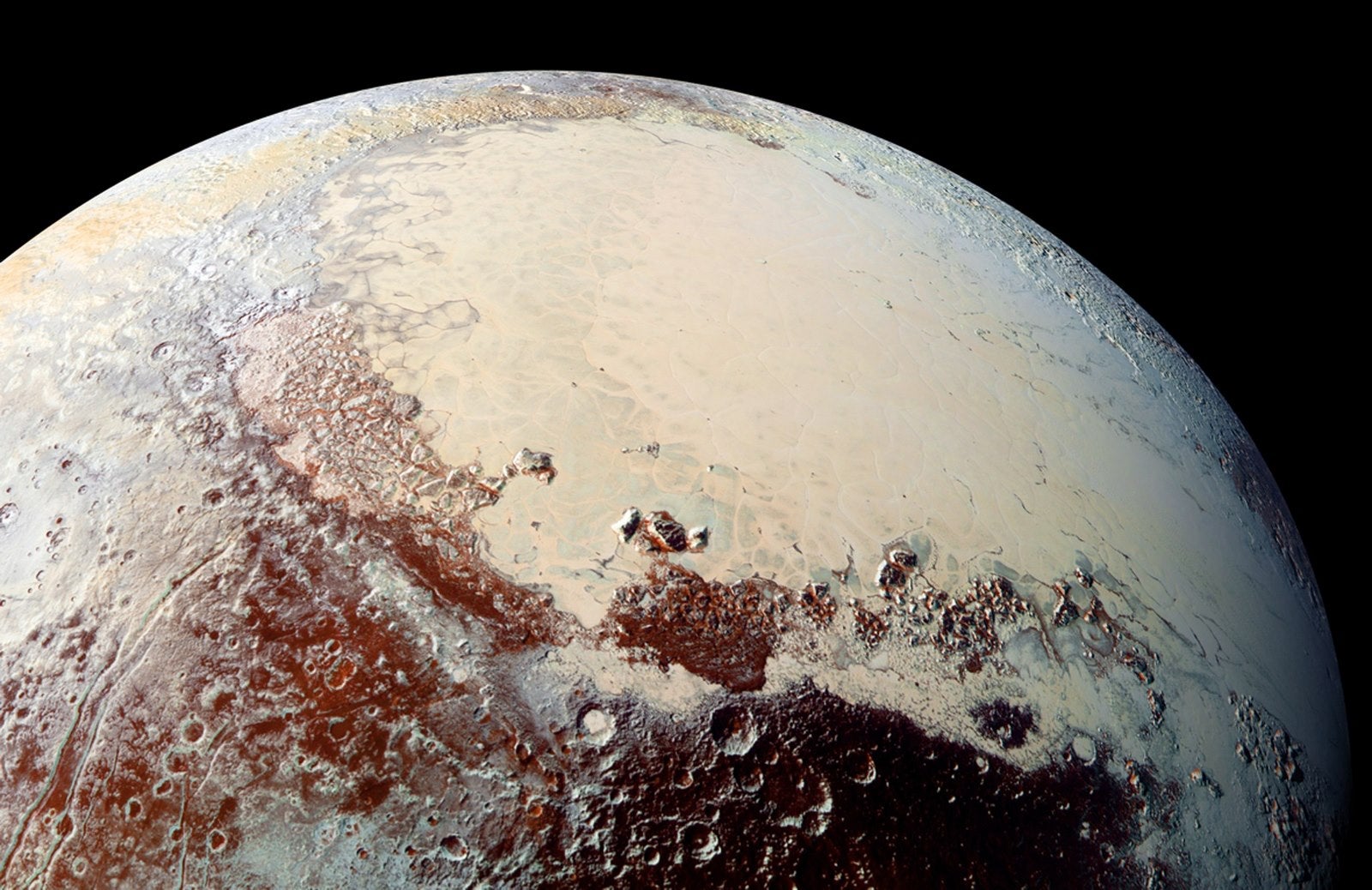 Imagen de la NASA que capturó con la nave espacial New Horizons.