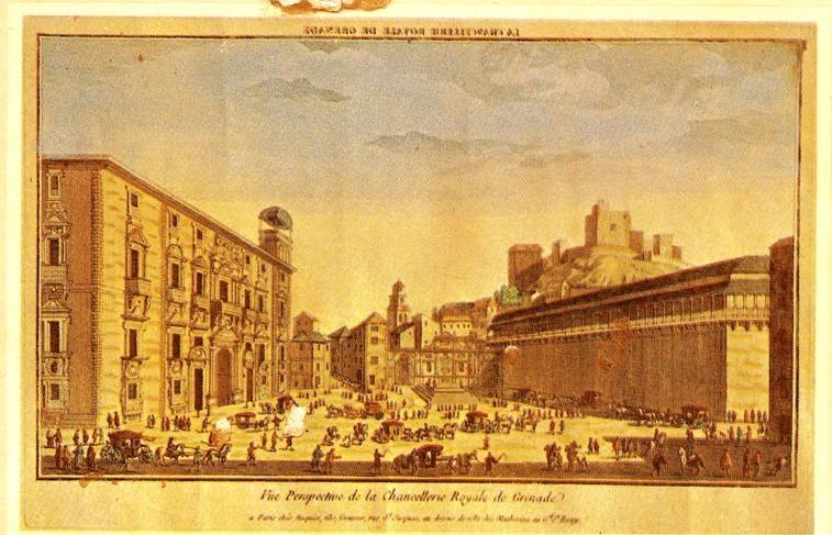 Plaza Nueva, con el hospital de Santa Ana a la derecha.