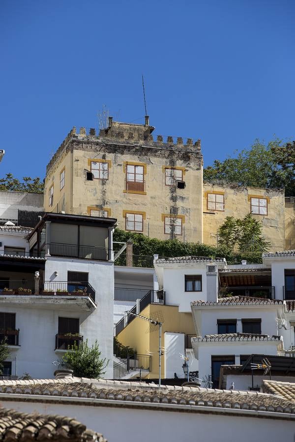 Parte posterior de un Carmen del Albaicín cercano a la iglesia de San Cristóbal.