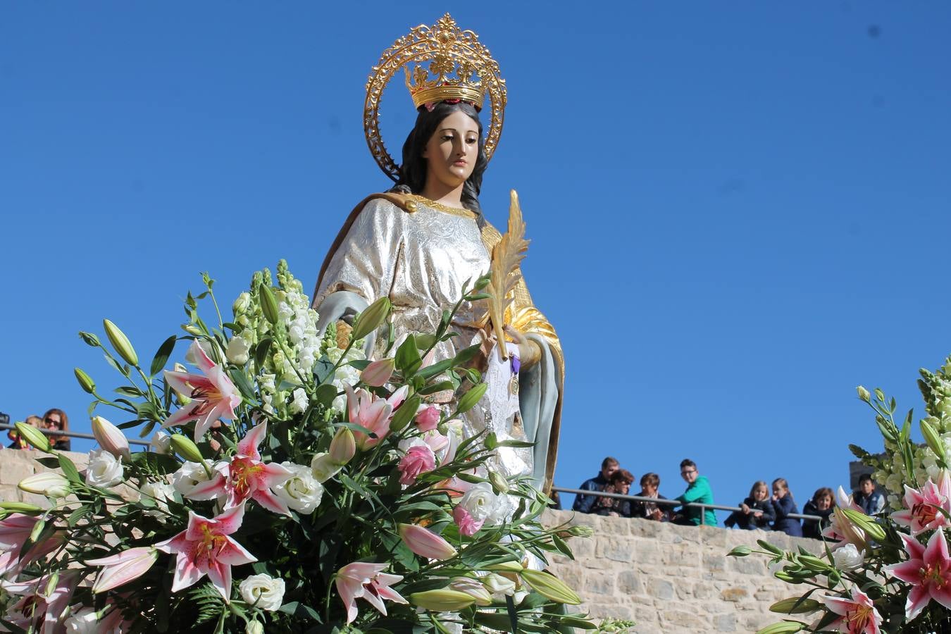 Jáen se vuelca con Santa Catalina