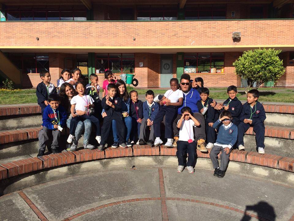 Carlos Allende, en Colombia, donde el verano pasado trabajó en educación.