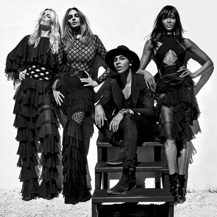 Naomi Campbell, Cindy Crawford, y Claudia Schiffer, juntas para Balmain