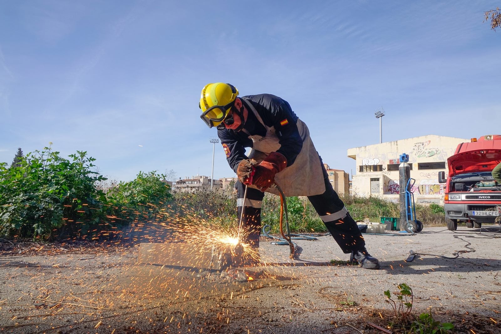 Los bomberos de Granada no solo apagan fuegos....