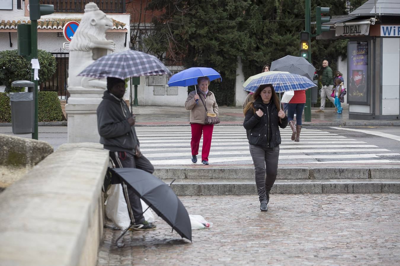 Viernes de lluvia fina en Granada